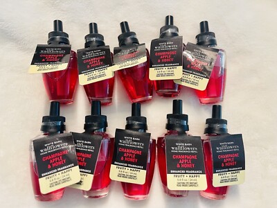 10 Bath Body Works Champagne   Apple   Honey   Wallflower  Bulb Oil  Refills