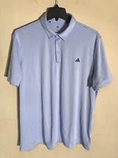 Adidas Polo Shirt Mens XXL 2XL Solid Logo Performance Stretch Wicking Golf