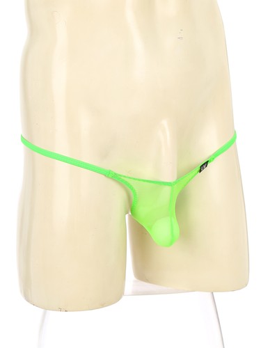 DE!Herren Mesh G-String Tanga Bulge Pouch Bikini Slip Durchsichtig Unterwäsche - 第 51/69 張圖片