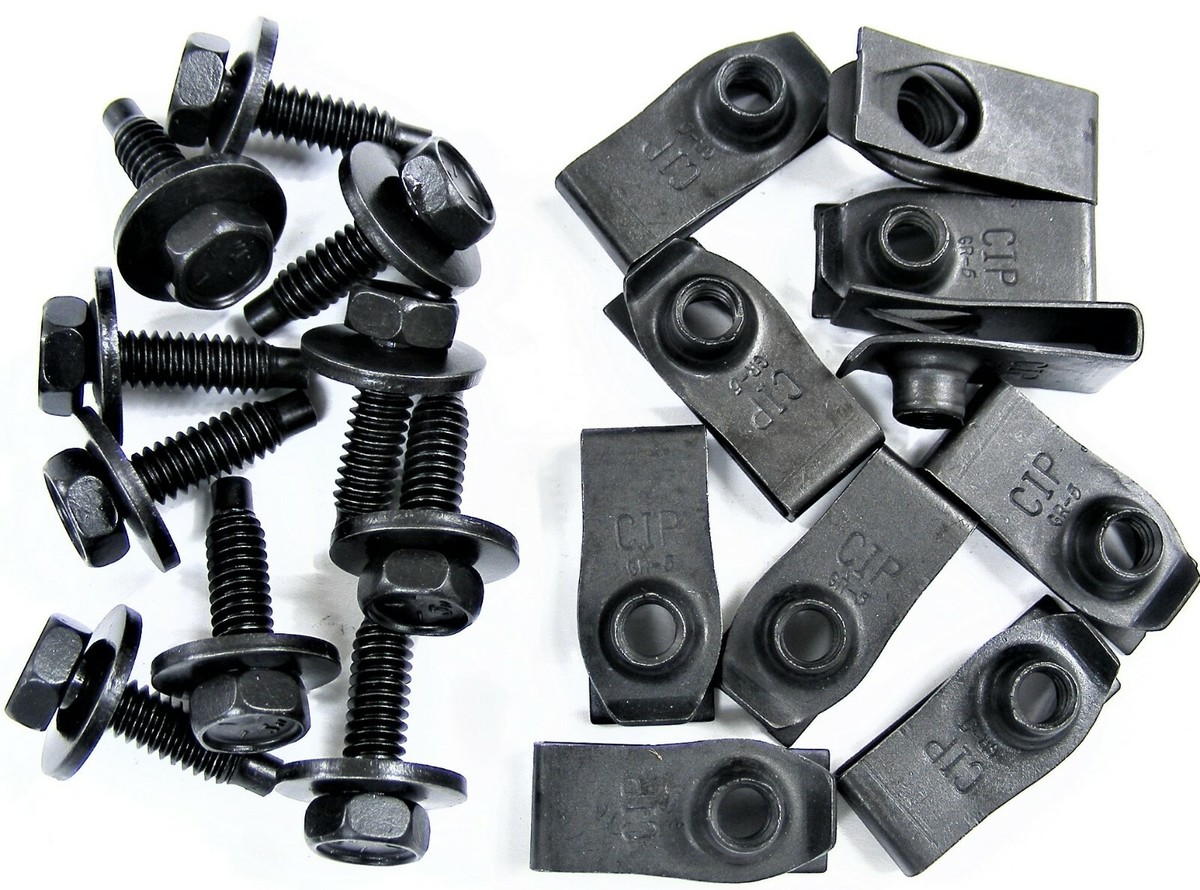 MERCURY Body Bolts & U-nut Clips- 1/4-20 x 15/16