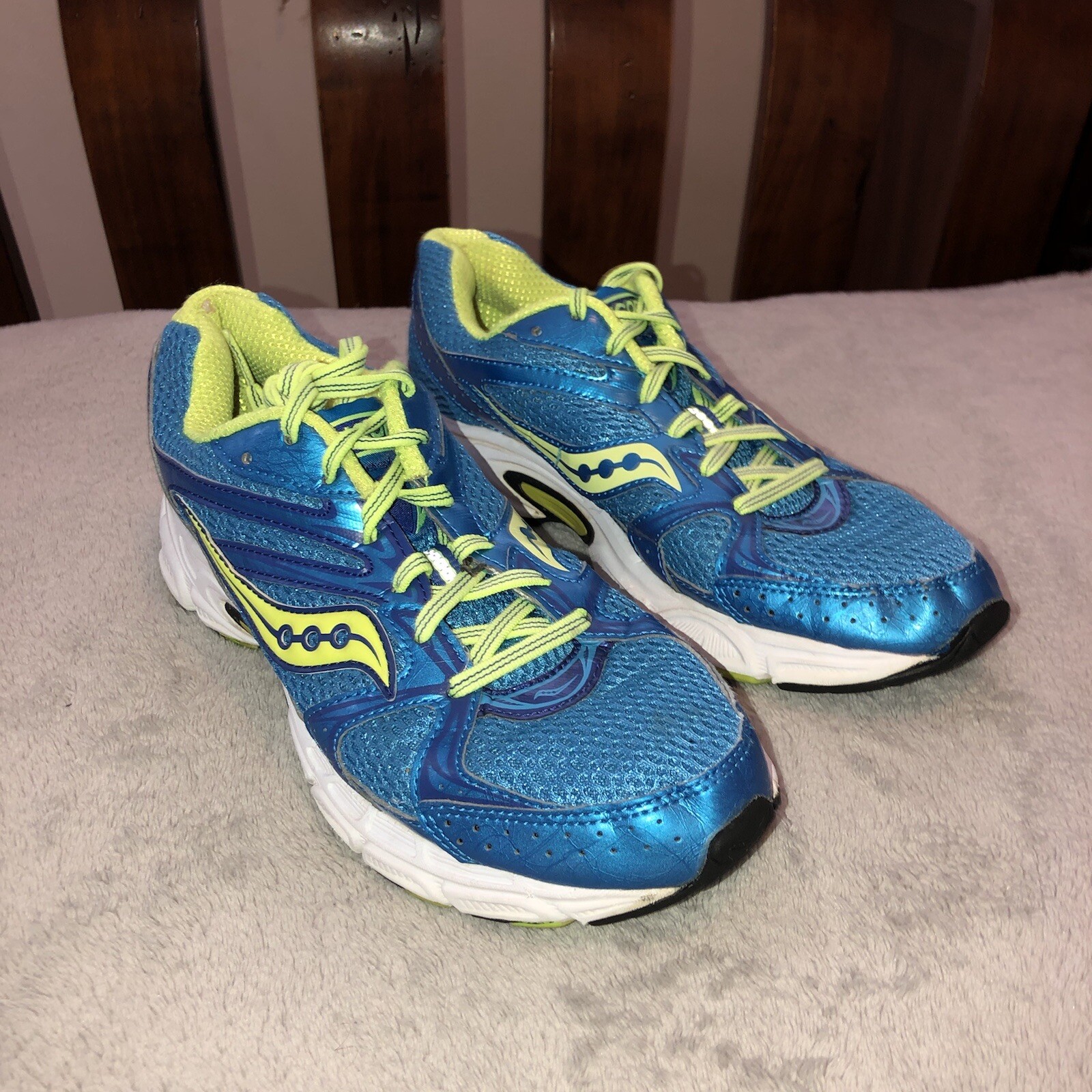SAUCONY Cohesion 6 Womens Lace Up Low Running Sneakers Blue Mesh 15156-22 Sz 9 thumbnail 2
