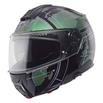 SCHUBERTH C5 GLOBE Modularhelm Grün Schwarz