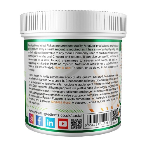Nutritional Yeast Flakes - Premium Quality Vegan Friendly Non-GMO Gluten Free - Picture 25 of 29