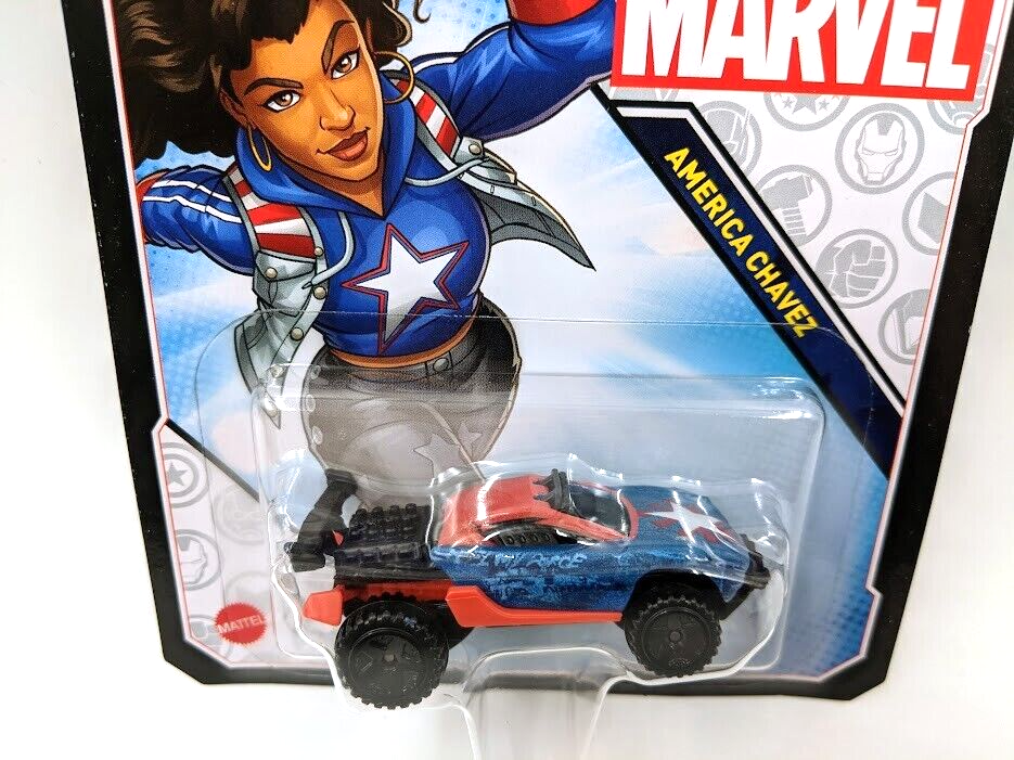 Hot Wheels Marvel Super Hero America Chavez 1/64 Metal Diecast Car