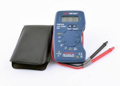 Peakmeter M320 Mini Multimeter 3999 Counts Auto-Ranging DCV/ACV mA Ω Hz Diode