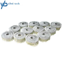 3600Pcs Siding Nails 1-1/2” x .092” Collated Wire Coil Full Round Head 15 Degree