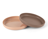Dantoy Tiny Kinderteller Set 2-Teilig Bioplastic Sandfarben/Braun 6242