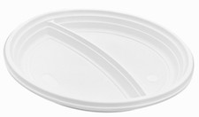 1000x Wiederverwendbar 2-geteilt Menüteller Teller Speise Kuchen Schale Mehrweg