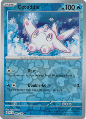 x4 Cetoddle - 054/193 - Common - Reverse Holo Pokemon SV02 Paldea Evolved M/NM