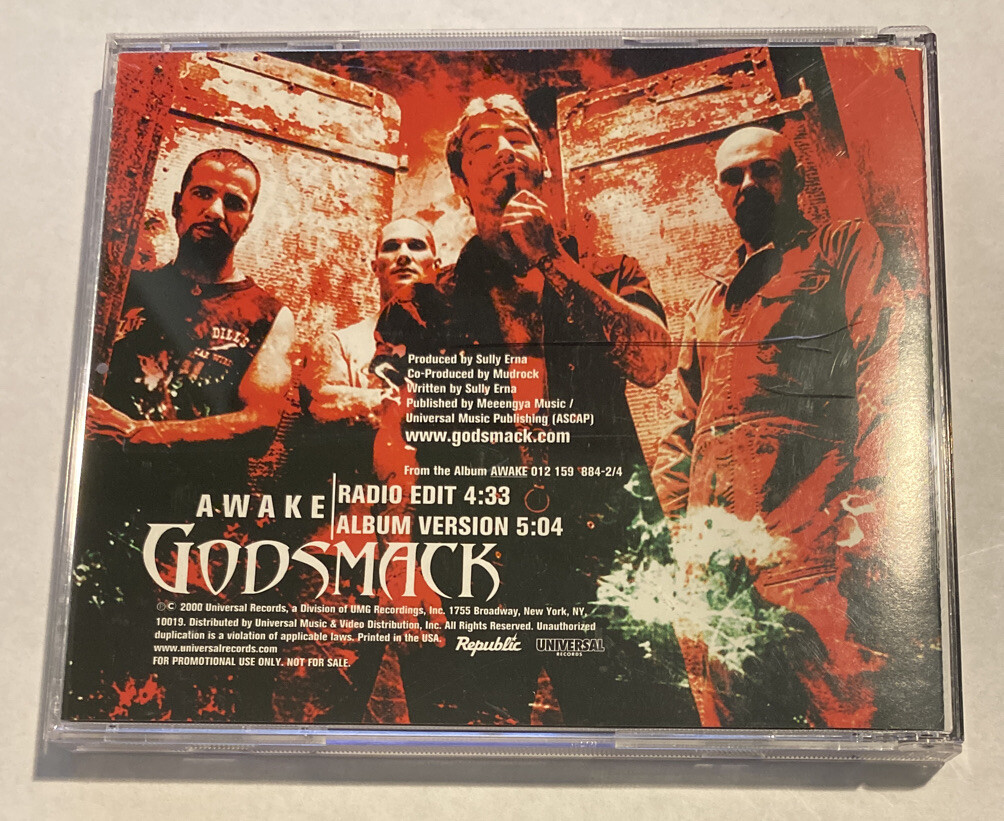 Godsmack - Awake (CD single, 2000, Republic) Pop Metal Promo w1