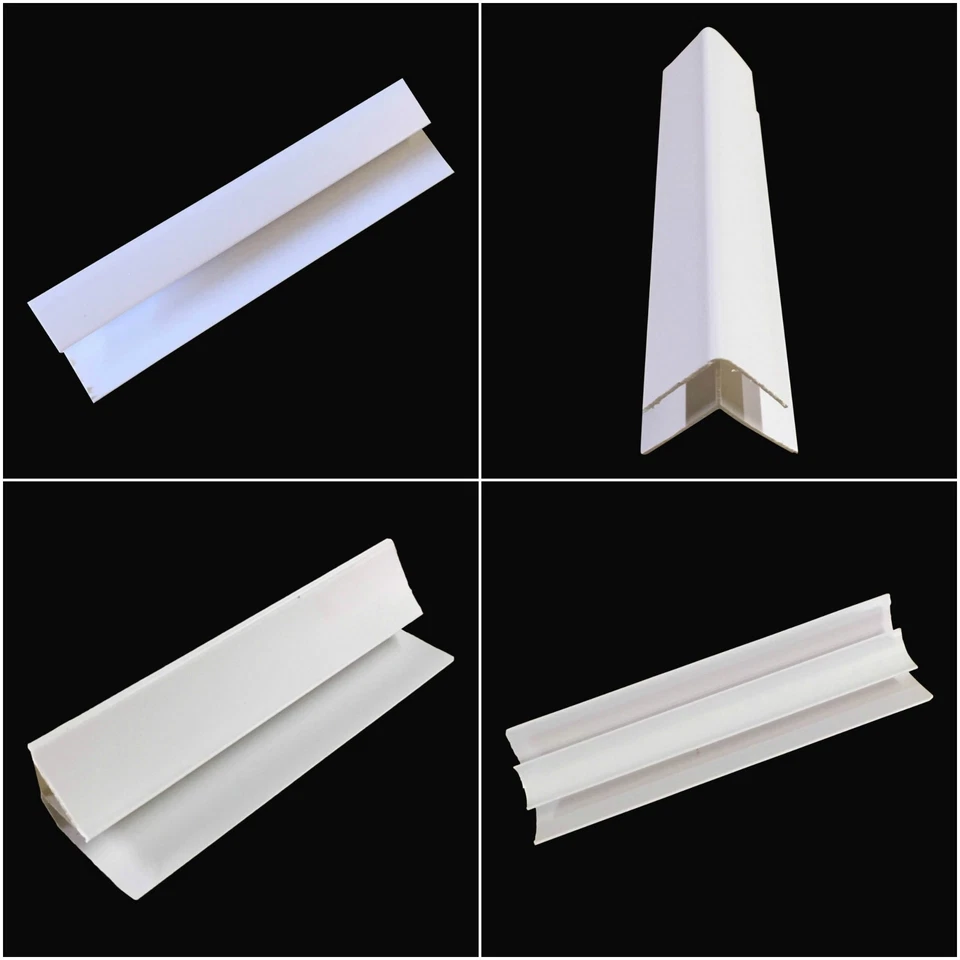 White 5mm Trims For Shower Wall Panels Bathroom Cladding PVC Shower Wall 2.6m