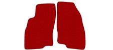 Rot Fußmatten, Automatten VORNE für Fiat Punto Grande 2005-2012 14xRand