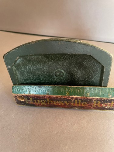 ANTIQUE ABE LINCOLN CABIN JUDD 9673 CAST IRON ART STATUE SCULPTURE BOOK BOOKENDS - Picture 9 of 10