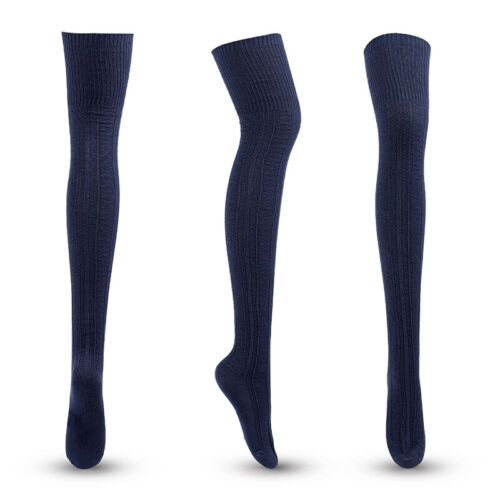 Frauen Winter Warme Gestrickte Socken Über Knie Lange Oberschenkel Hohe 〒 - Bild 18 von 21