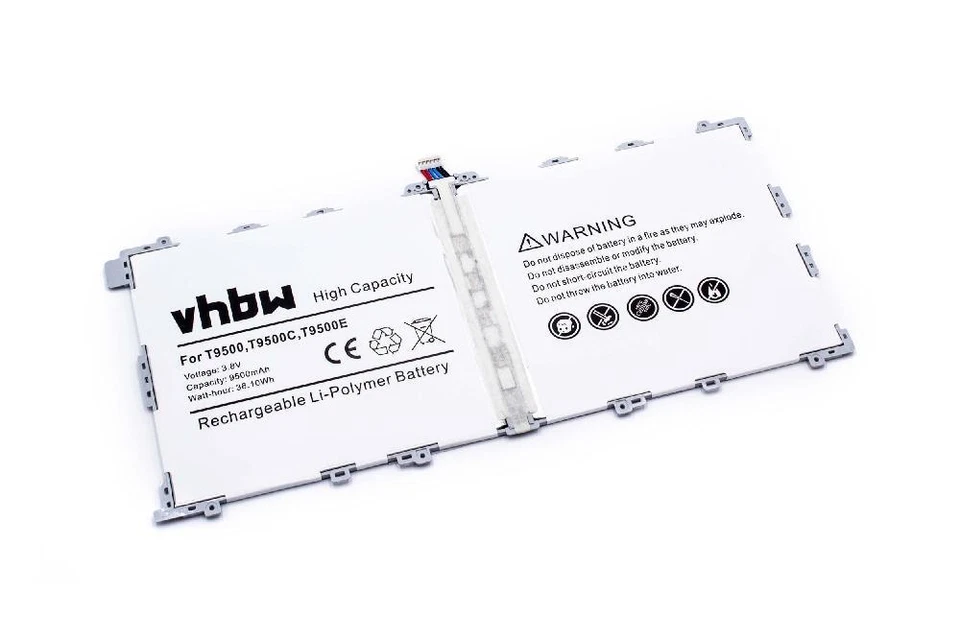 VHBW Batterie pour Samsung Galaxy Note Pro SM-P900 SM-P901 SM-P905 9500mAh 3,8V