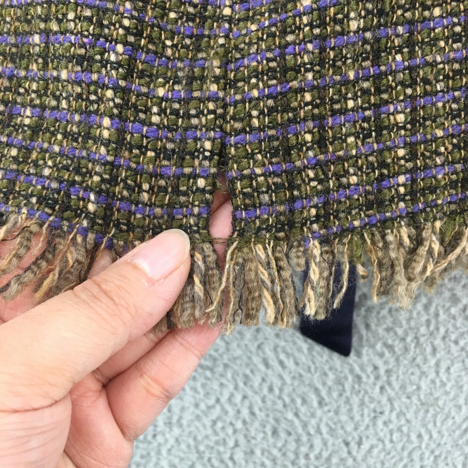 Faldas Isda & Co Tweed línea A para mujer 12 (real 33x21,5) marrón cremallera trasera plisada Foto 4 de 4