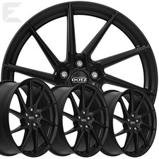 4x 17 Zoll Alufelgen für Seat Ibiza / Dotz Spa black 7,5x17 ET45 (B-DD00404)