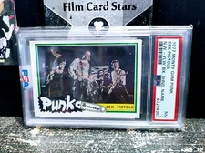 🧷1977 Monty Gum Punk New Wave UK Sex Pistols Johnny Rotten Sid Vicious PSA 7