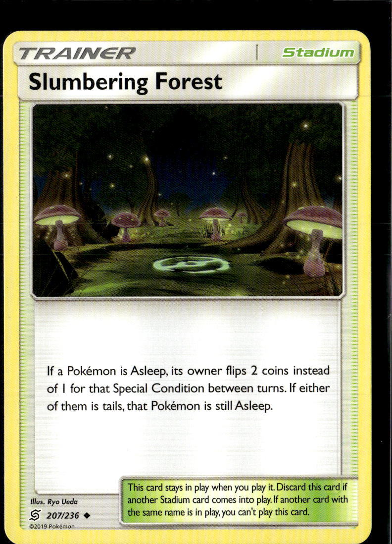 Pokemon Slumbering Forest 207/236 Unified Minds Non Holo Uncommon 2 Card Lot