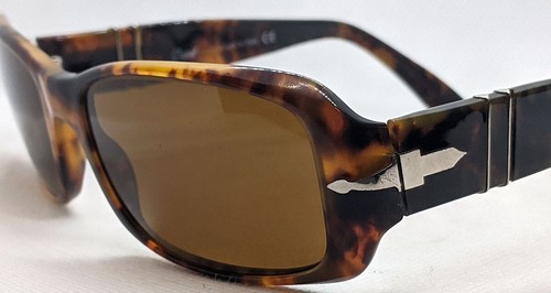 PERSOL 2801-S Unisex Size 55X17 at 135mm Sunglasses Brown Color Made In Italy - Picture 2 of 12