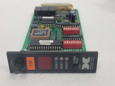 DETCON MODEL % LEL COMBUSTIBLE GAS SINGLE SENSOR DIGITAL CONTROL PCB MODULE