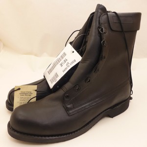 New-Vintage-2001-Black-Military-Boots-MENS-SIZE-10-5-E-Addison-Shoe-Company-DSCP