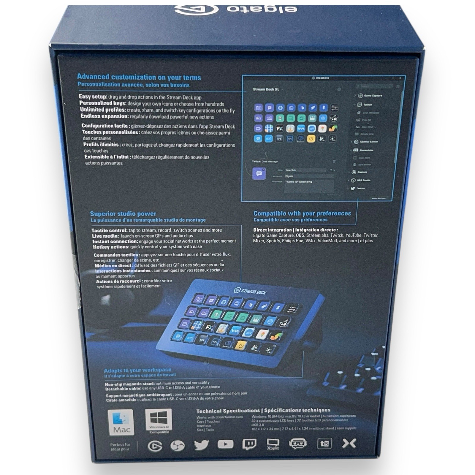 Elgato Stream Deck XL  32 Keys Advanced Studio Controller EUC!