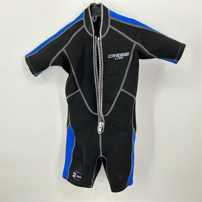 Cressi Lido Jr Shorty Neoprenanzug, Neoprenanzug, 2 mm Unisex   Kind, Schwarz/Bl