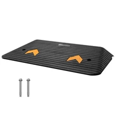 Uimoso 35.5"x 18" x 3" Threshold Ramp Rubber Door Ramp 15 T/33069 lbs Curb Ramp