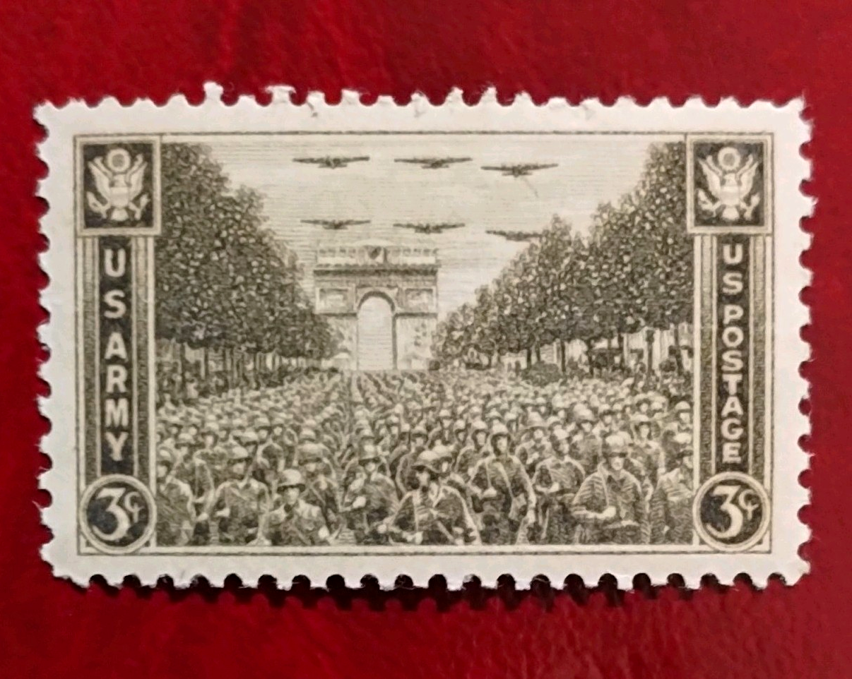 US 3c U.S. Army Postage Stamp, Gray, Military (MNH) 1941-1950