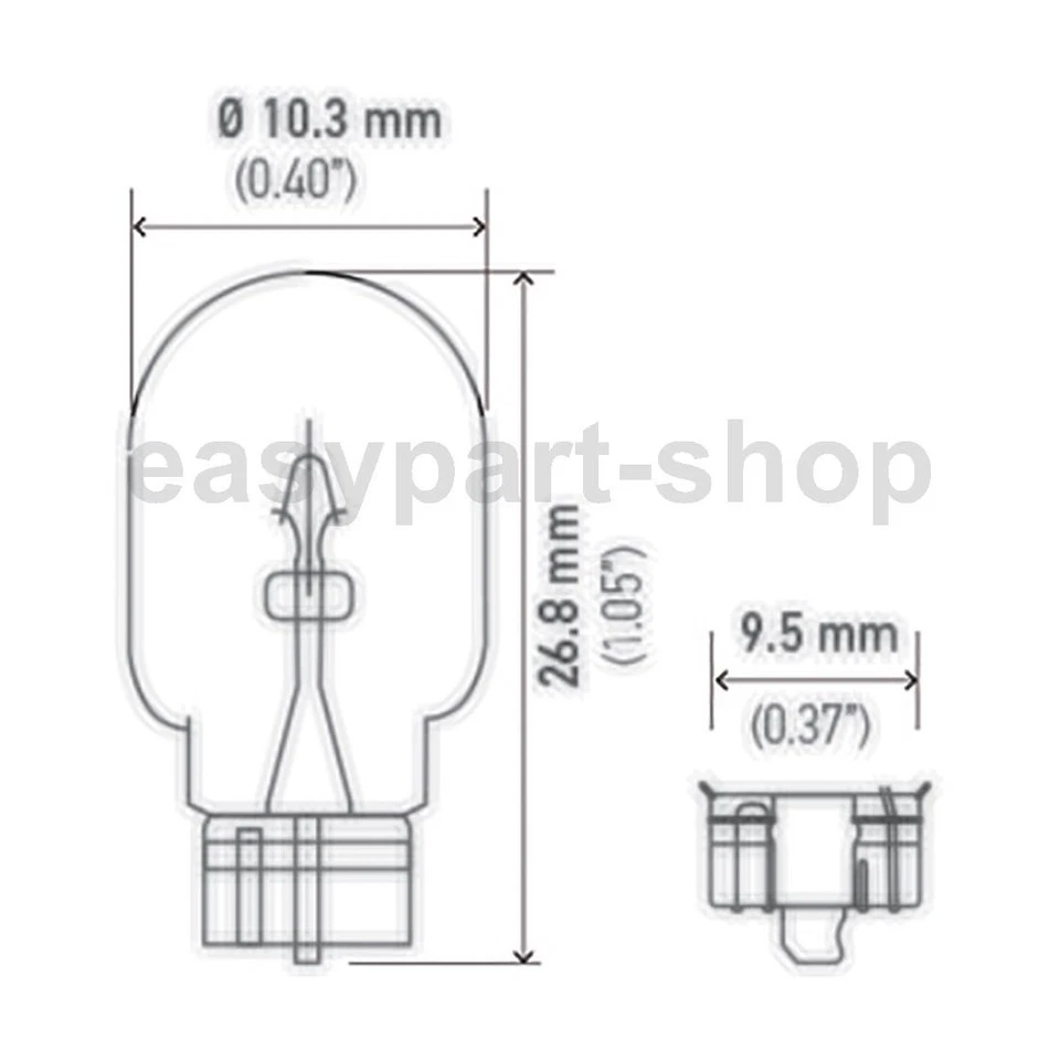 Lâmpada marcador lateral Hella para 1982 1983 1984 1985 1986 1987 1988 Dodge B350_E - Imagem 2 de 4