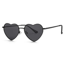 Polarized Heart Shaped Sunglasses for Women Metal Frame Cute Lovely Glasses 1...