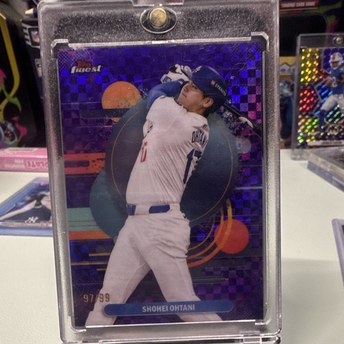 Topps 2025 Finest Shohei Ohtani #190 Purple Checkerboard Refractor /99 Dodgers