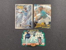 KEN GRIFFEY JR. BASEBALL CARD LOT OF (3) Finest Power Kings, Starburst, SPX Gold