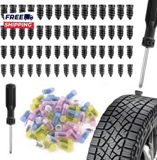 2026 Upgraded 60PCS Screw in Tire Plugs Self Service Tire Plugs Kit with Screwdr