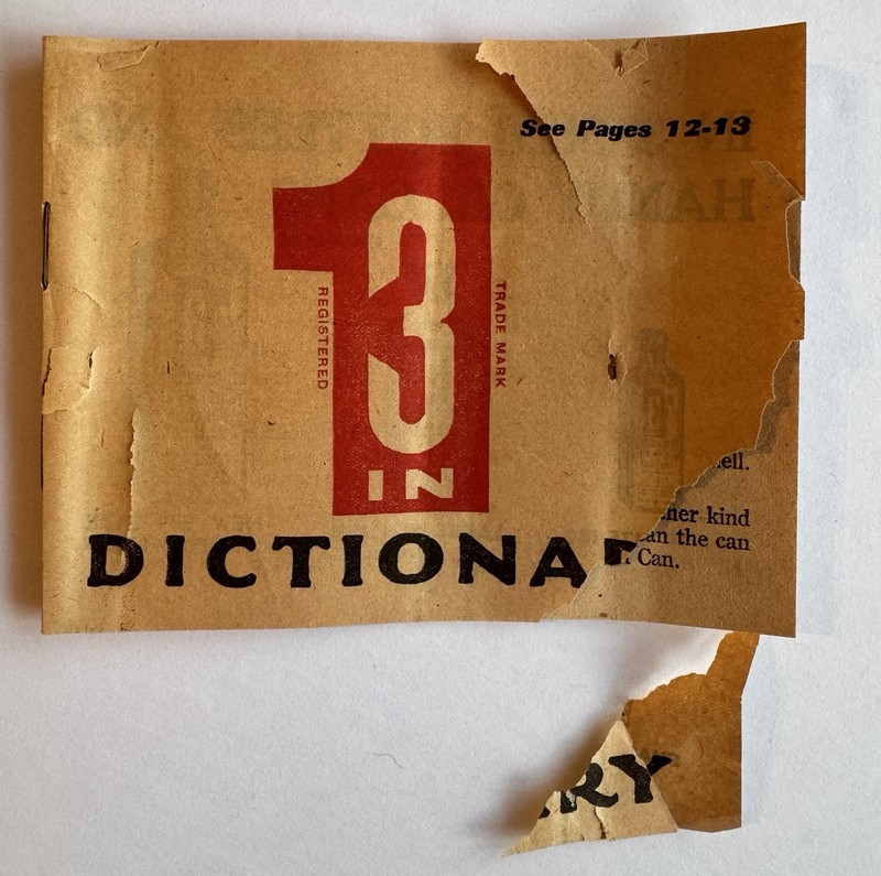 Vintage 1916 3 IN 1 Oil Dictionary/ Instruction Booklet