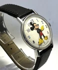 VINTAGE TIMEX MICKEY MOUSE WATCH WDP. original box & strap.1971. Irratic running