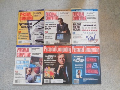 Personal Computing Magazines 1990, Feb, Mar, Apr, May, Jul & August