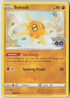 Solrock [PGO - 039/078]PokemonPokemon GONMUncommon