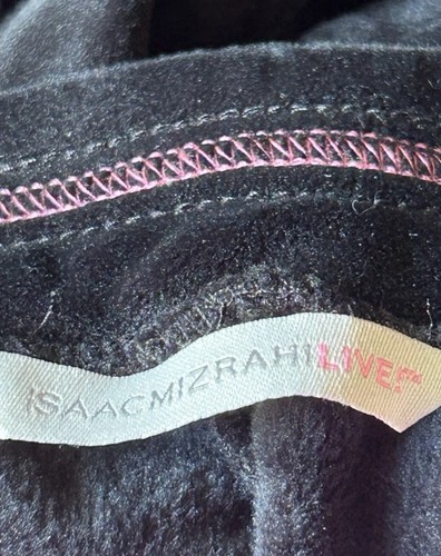 Isaac Mizrahi Live! Women’s Size XXST Soho Tall Double Faced Black Velour Pant - Picture 4 of 8