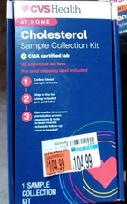 CVS Health CHOLESTEROL At Home Test Sample Kit  Exp  05/31/27 NEW Sealed