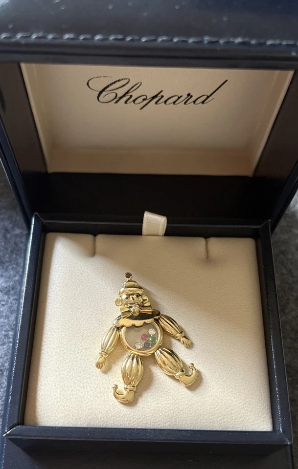 Chopard Happy Diamonds Harlekin Anhänger 18 Karat Gelbgold Clown - Bild 3 von 4