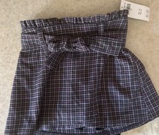 Abercrombie Kids Plaid Pull-On Skirt With Shorts Size 5/6 NWT