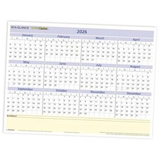 2026 Erasable Calendar, Dry Erase Wall Planner, 16" x 12", 2026 New Edition