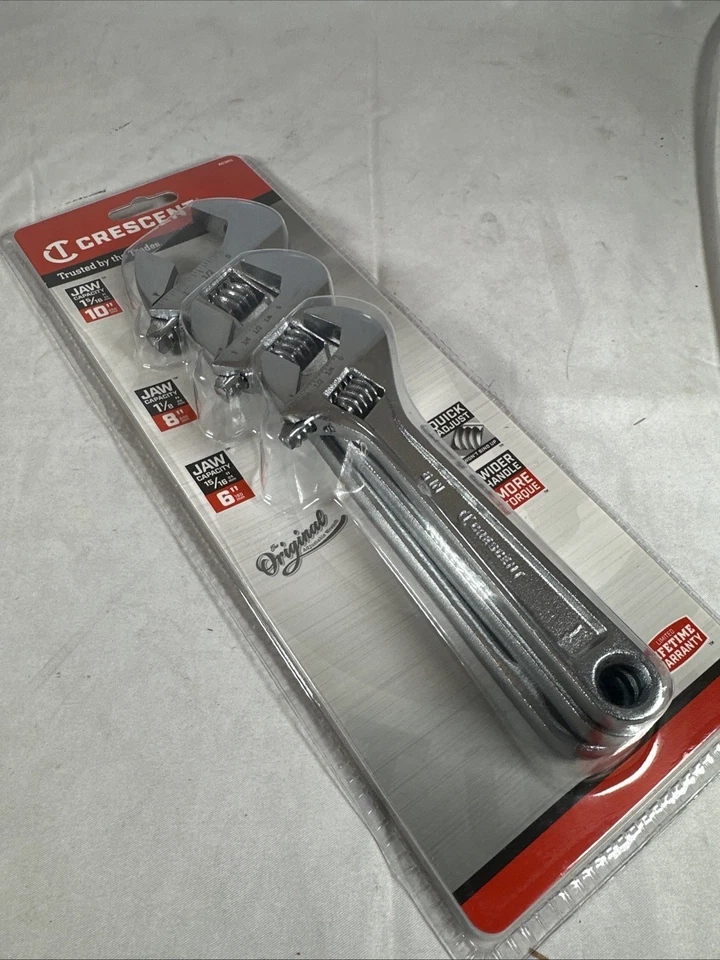 Crescent AC3PC Adjustable Wrench Set - Silver (3 Piece) - Image 4 of 4