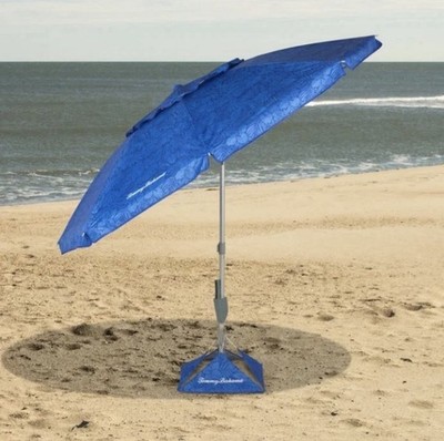 Tommy Bahama 7.5  Beach Umbrella Adjustable w/ Tilt Blue