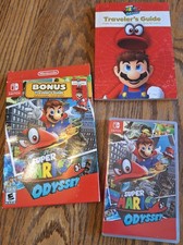 Super Mario Odyssey - Starter Pack (Switch, 2018) Game and Traveler's Guide