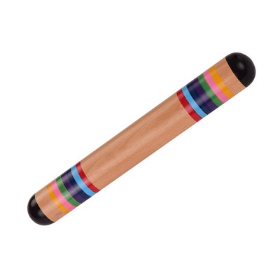 Holz Rainstick Rainmaker Rain Shaker Musikinstrument Spielzeug Regenbogen Farbe