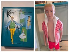 Rare 1 First 1961 Mattel Ken Doll, First Ken Carrying Case Ken Came In