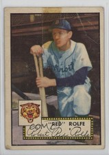 1952 Topps Semi-High # Red Rolfe #296 14tz